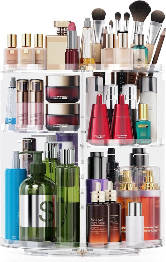 Rotating makeup organizer, 360 spinning