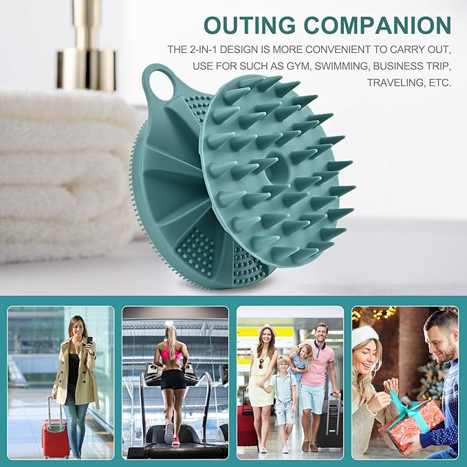 Innerneed 2-in-1 silicone body scrubber