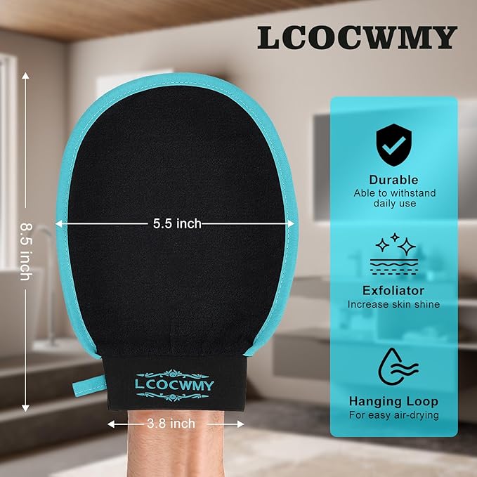 Exfoliating gloves, (4pcs) durable body