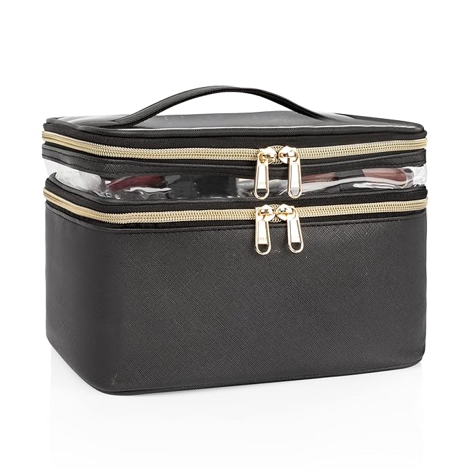 Makeup bag, double layer cosmetic