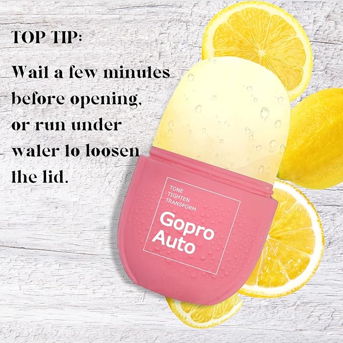 Cube Ice Roller for Face, Ice Facial Roller for Eyes Neck Naturally Tone and Tighten Skin, De-puff Eye Bags, Add a Healthy Glow Cryotherapy Enhance Skin Elasticity (Light Pink）