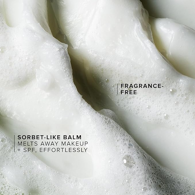 Farmacy Makeup Remover Cleansing Balm - Green Clean Waterproof Makeup Remover + Oil Based Cleanser - Newly Formulated Double Cleanser with Plant Based Waxes + Upcycled Moringa (100ml)