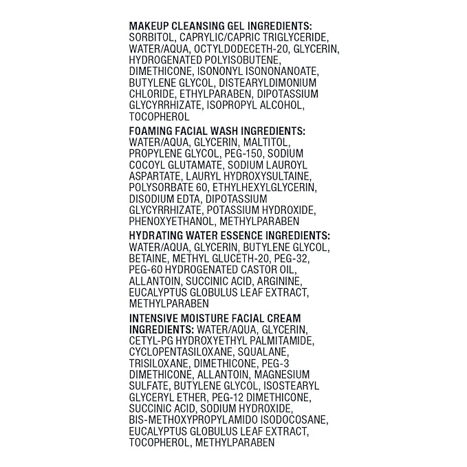 Curel Japanese Skin Care Travel Size Toiletries, for Dry, Sensitive Skin, Travel Size Face Wash, Lotion, & Makeup Remover