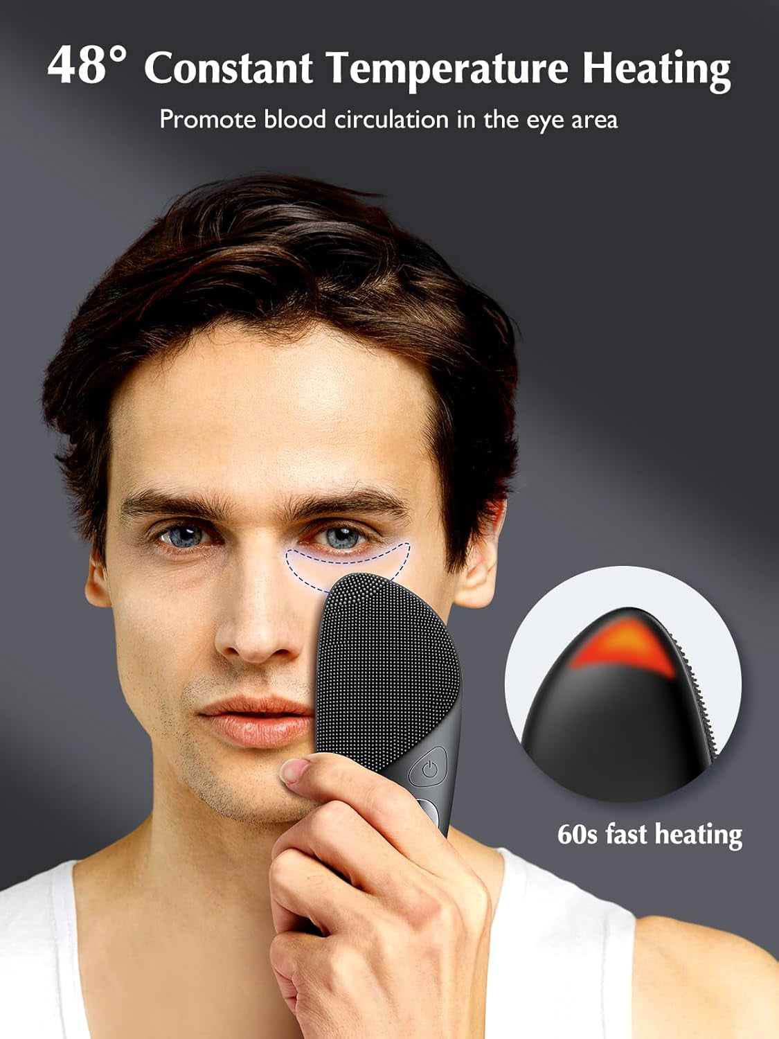 Face Scrubber Facial Cleansing Brush: Silicone Portable Waterproof Rechargeable Face Wash Brush, 4 Cleansing Modes, Electric Face Exfoliator for Men Women Cleaning, Exfoliating, Massaging