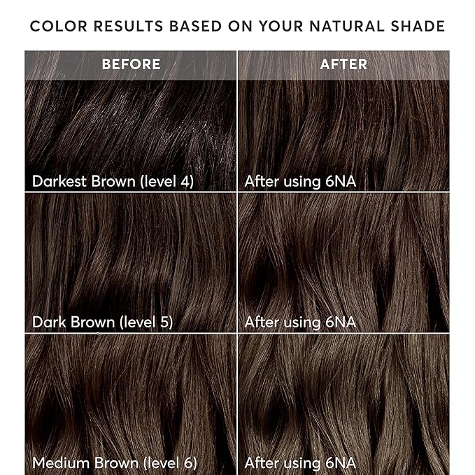 Madison Reed Radiant Hair Color Kit | 6NA Medium Ash Brown with Cool Smoky Undertones (Monza Brown) for 100% Gray Hair Coverage | Dimensional Permanent Hair Dye | PPD-Free & Ammonia-Free | 1 Pack