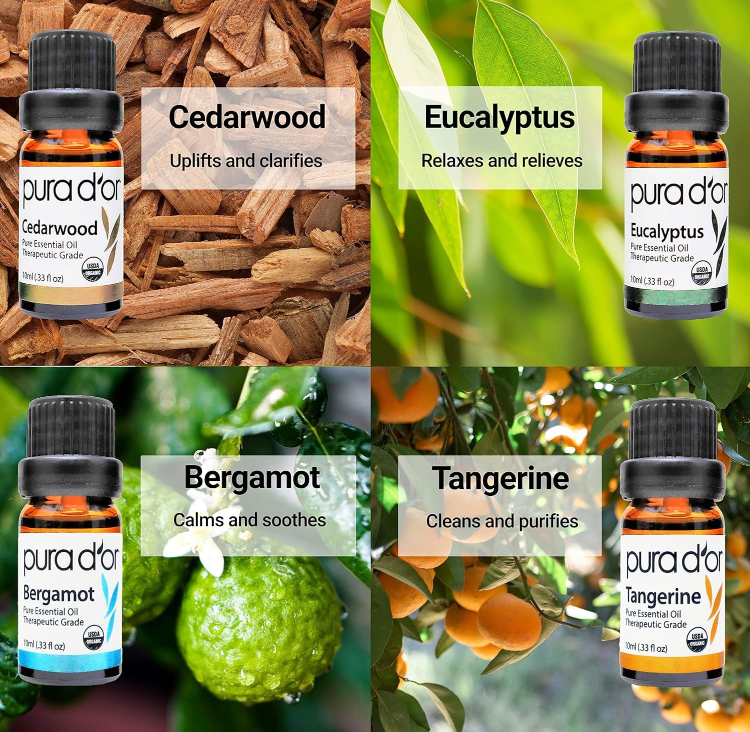 Organic Sweet16 Essential Oils Set - 16X 10Ml Wood Box Aromatherapy Gift Set - 100% Pure Therapeutic Grade for Relaxation and Wellness (Lavender, Rosemary, Turmeric, Ylang Ylang & More)