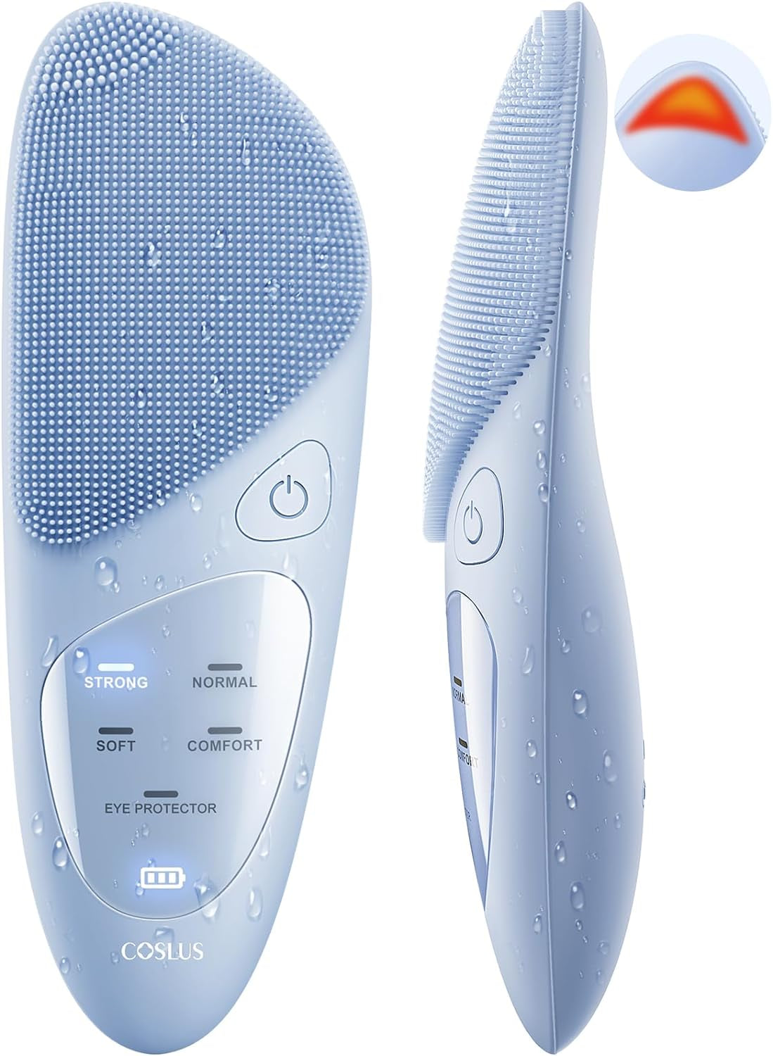 Face Scrubber Facial Cleansing Brush: Silicone Portable Waterproof Rechargeable Face Wash Brush, 4 Cleansing Modes, Electric Face Exfoliator for Men Women Cleaning, Exfoliating, Massaging