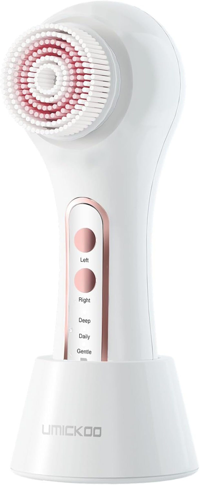 Face Scrubber Exfoliator,Facial Cleansing Brush Rechargeable IPX7 Waterproof with 5 Brush Heads,Electric Face Spin Brush for Exfoliating, Massaging and Deep Cleansing (Black Color)